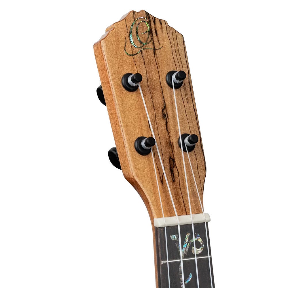 Ortega RUET-SMA Elite Series Concert Size Ukulele Spalted Maple elektrisch-akoestische concert ukelele met gigbag