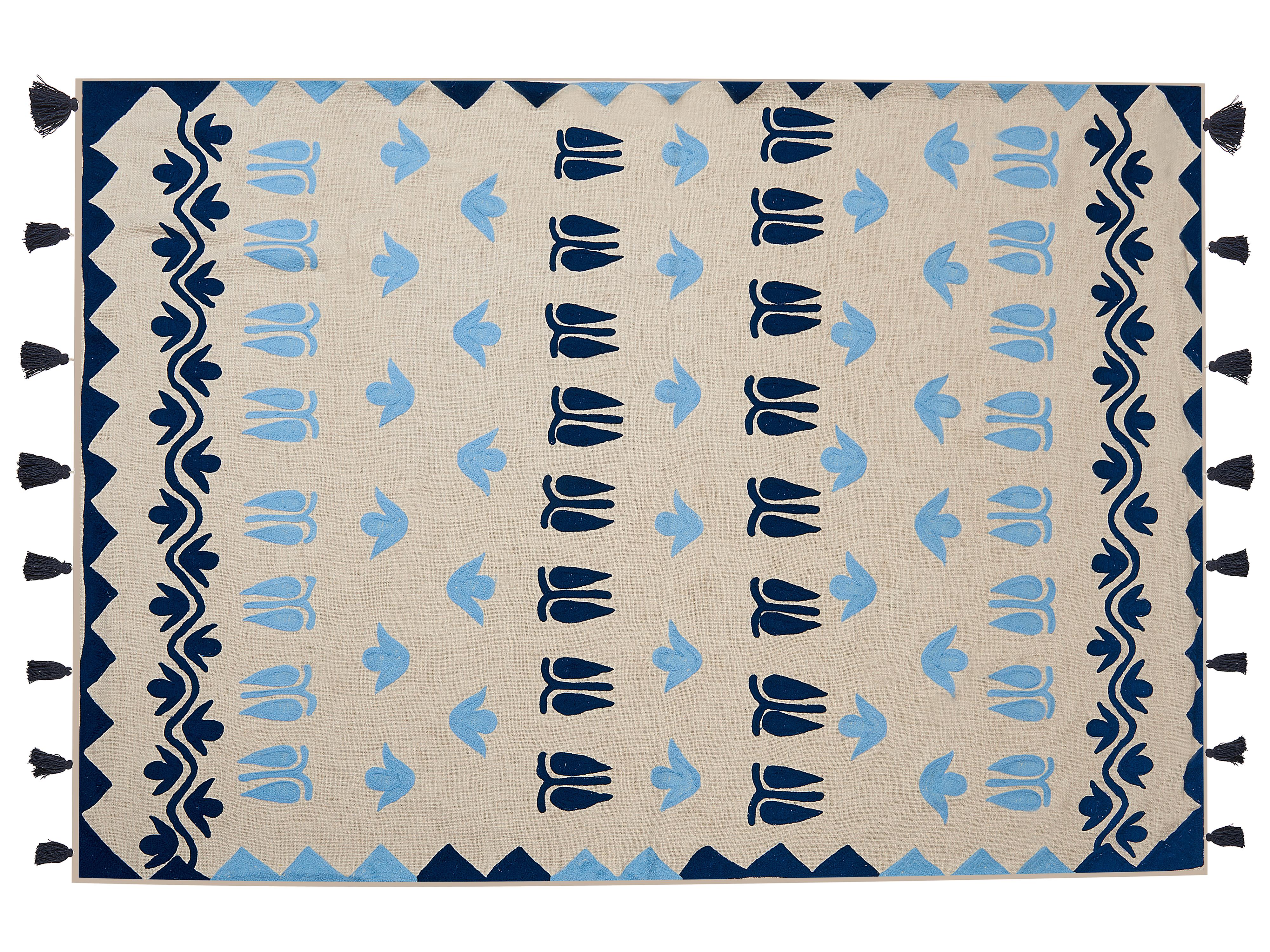 Plaid BHIND Katoen 130 x 180 cm Beige