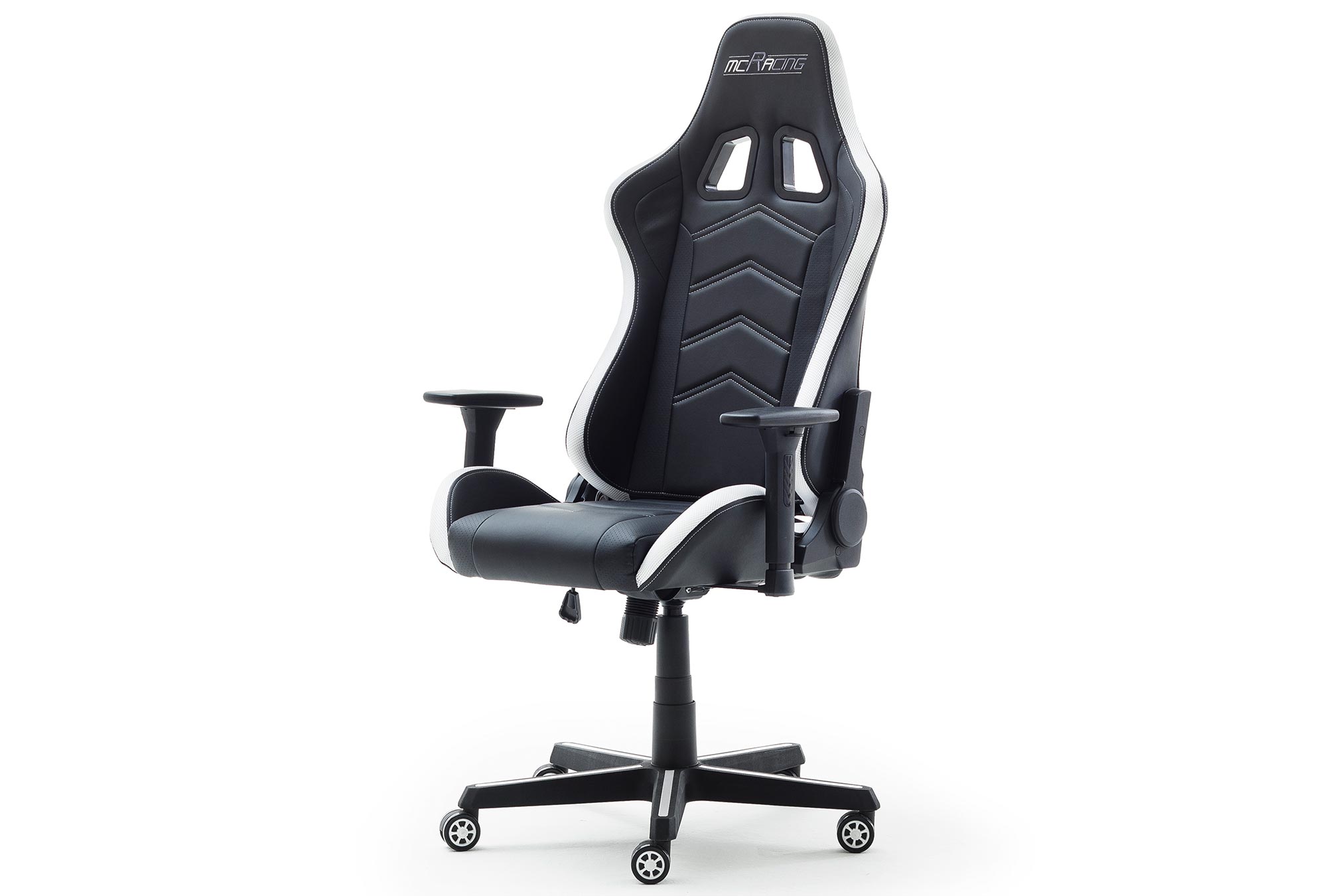 Gaming-Drehstuhl - schwarz - mit LED-Beleuchtung