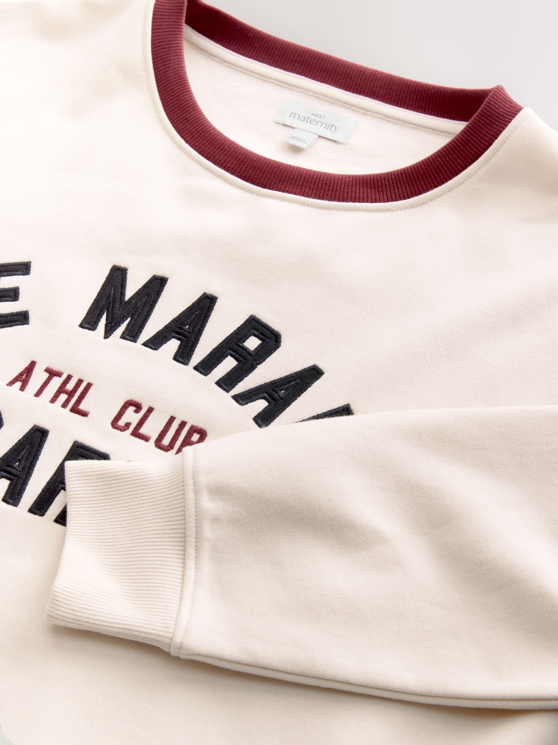 Crème - Maternity Graphic Sweatshirt