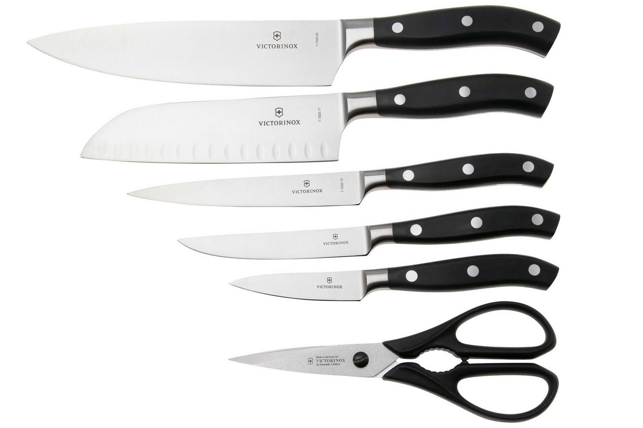 Victorinox Grand Maître Cutlery Block 7.7243.6, POM, 7-delige messenset incl. blok