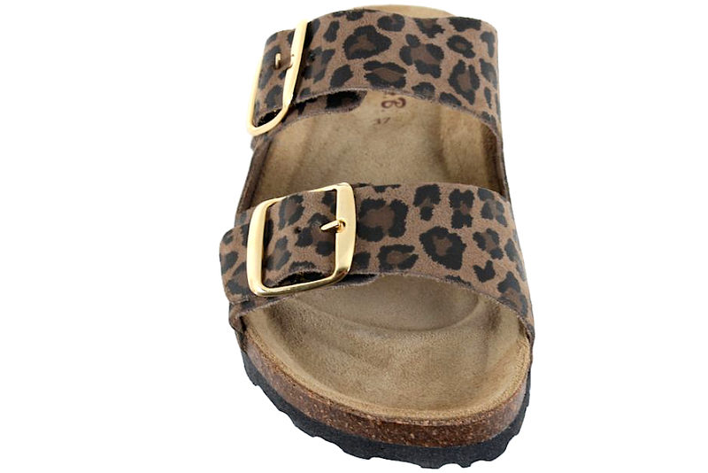 NATURE A.B. BY RELAXSHOE SLENTERS I SKIND MED LEOPARDPRINT
