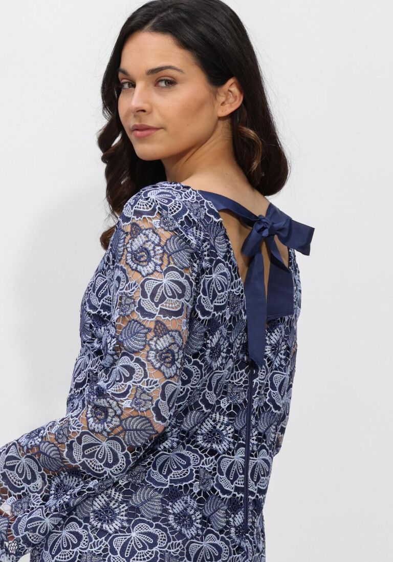 donkerblauwe bruuns bazaar mini jurk mauritiabblucille dress