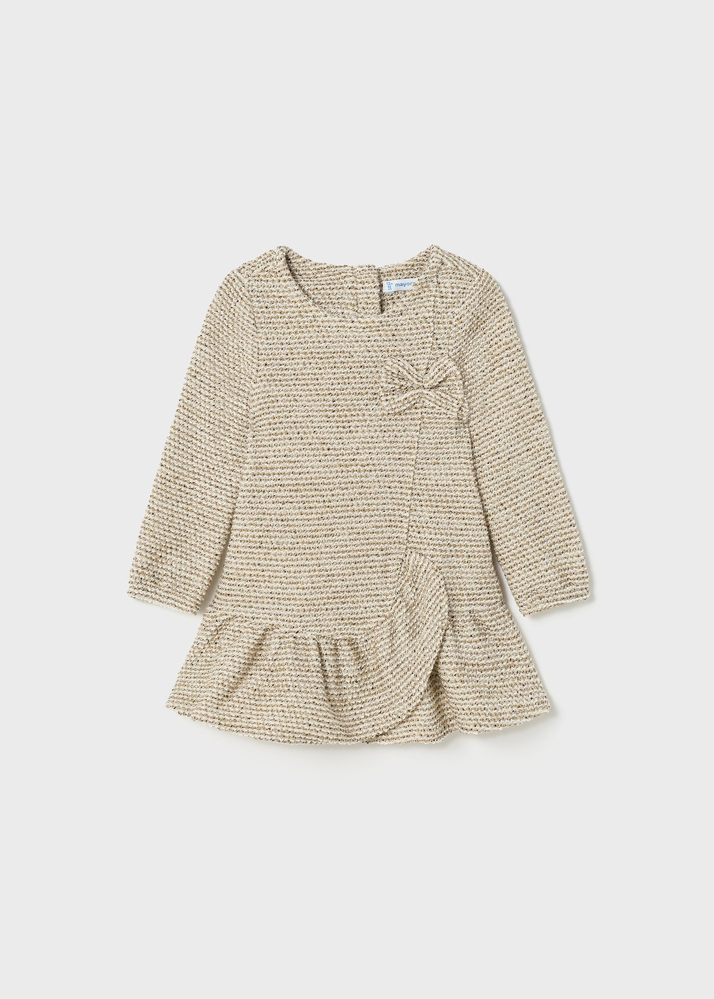Vestido infantil com detalhe de babado