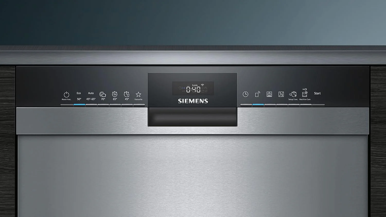 Siemens SN43ES14VE, iQ300 Lave-vaisselle intelligent, lave-vaisselle sous meuble avec tiroir à couverts, 60 cm, ouverture automatique de la porte grâce à AutoOpen dry, particulièrement silencieux avec