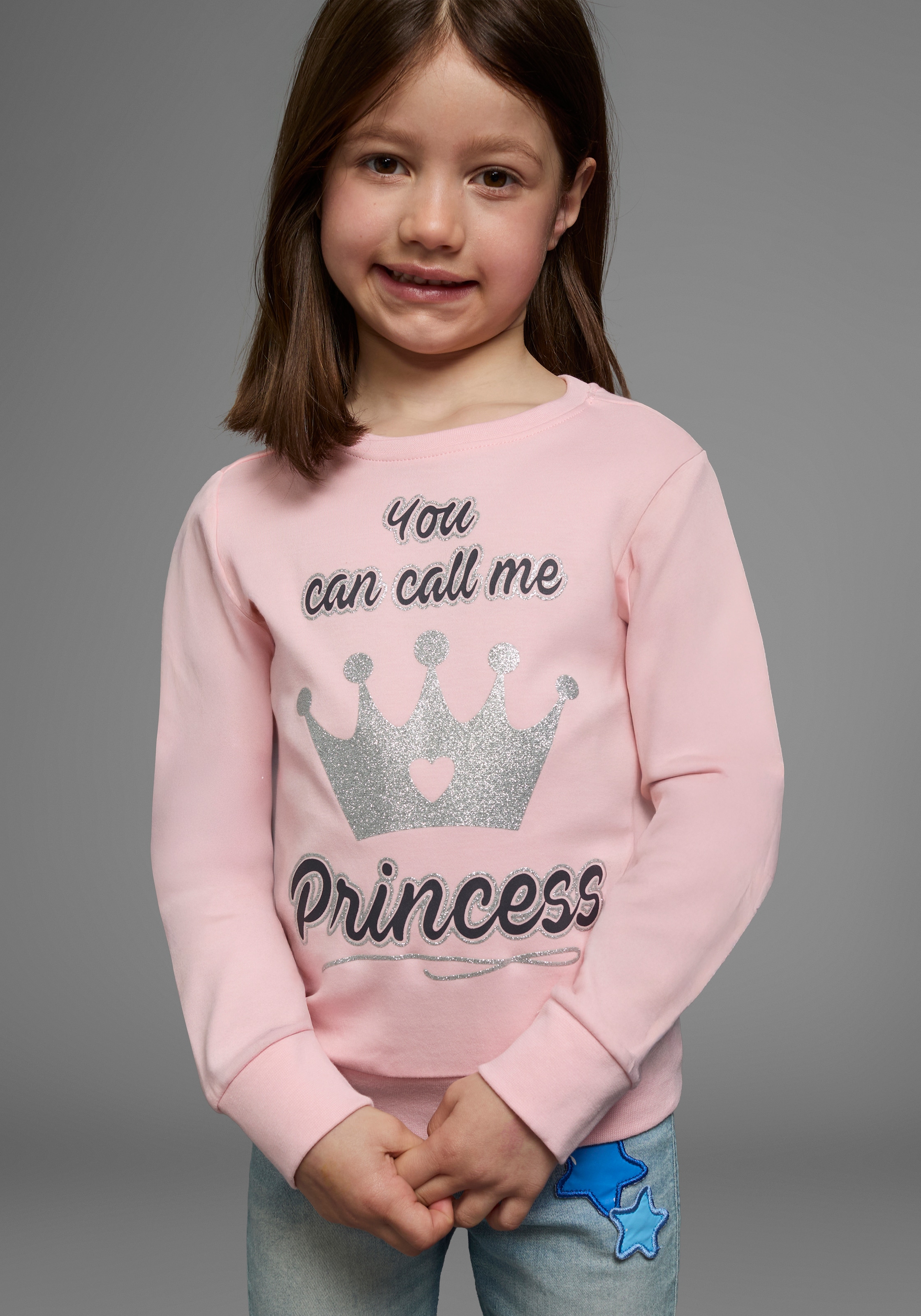 KIDSWORLD Langarmshirt »YOU CAN CALL ME PRINCESS«, Langarm,  Basic-Passform,  bedruckt,  Rundhalsausschnitt