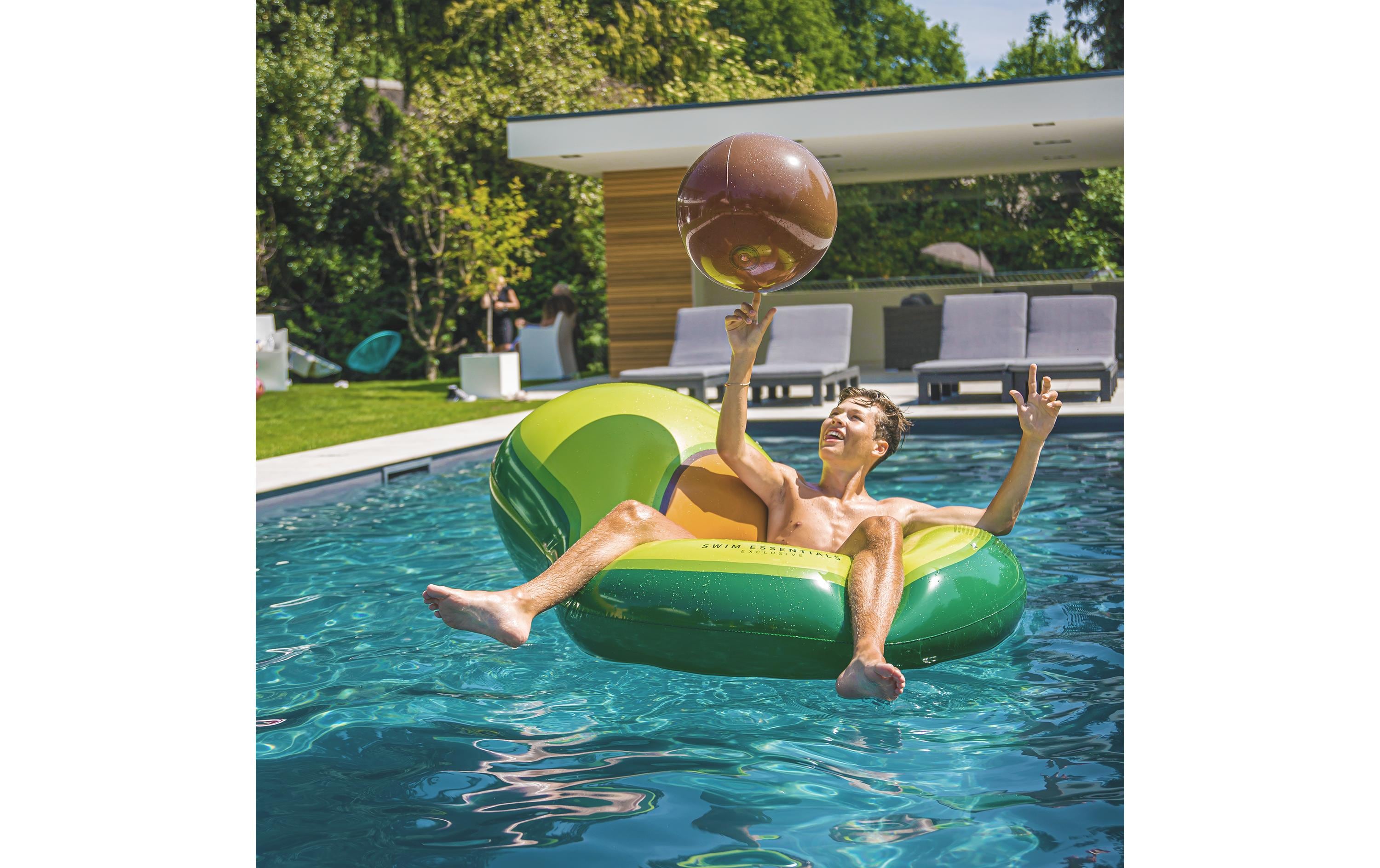 Luftmatratze AvocadoAufblasbare Luftmatratze mit Strandball