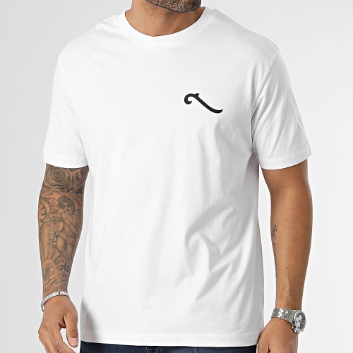 Tee Shirt Oversize Large LPNJF 2 Blanc Noir