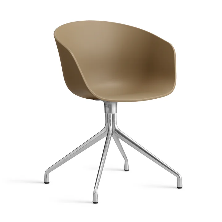 HAY - About A Chair AAC 20, Aluminium poliert / clay 2.0 (Filzgleiter)