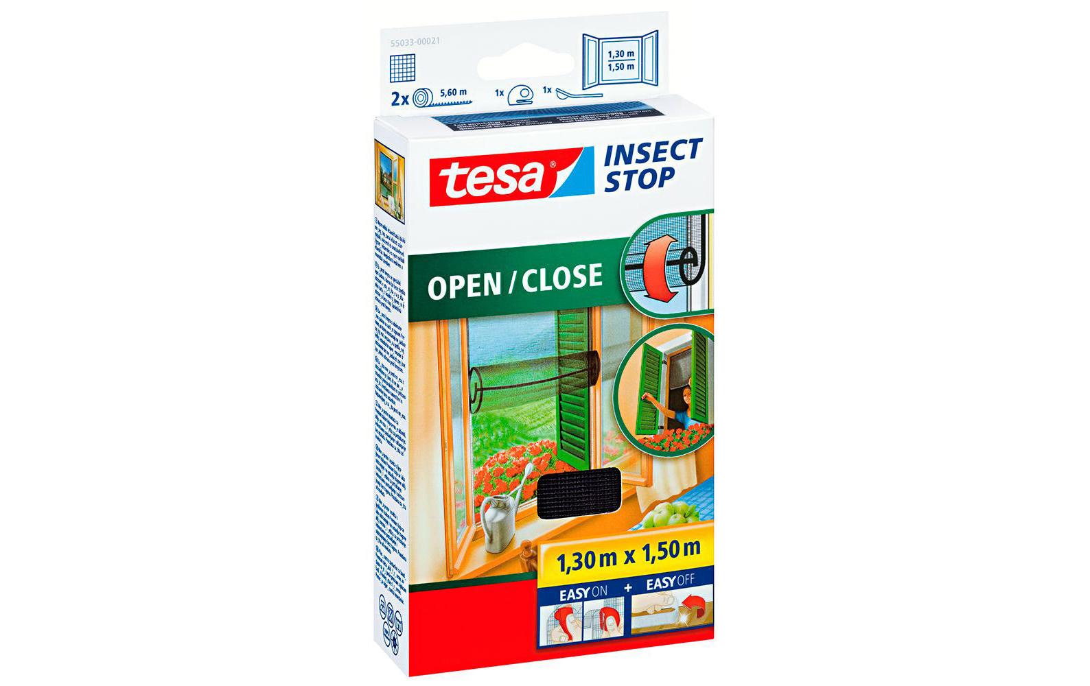 Fliegengitter Insect Stop Open/CloseInsektenschutz für Fenster, anthrazit