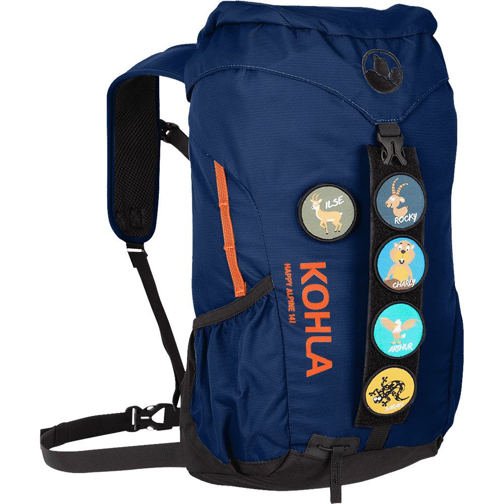 Kohla Happy Alpine 14L Kinderrucksack navy peony