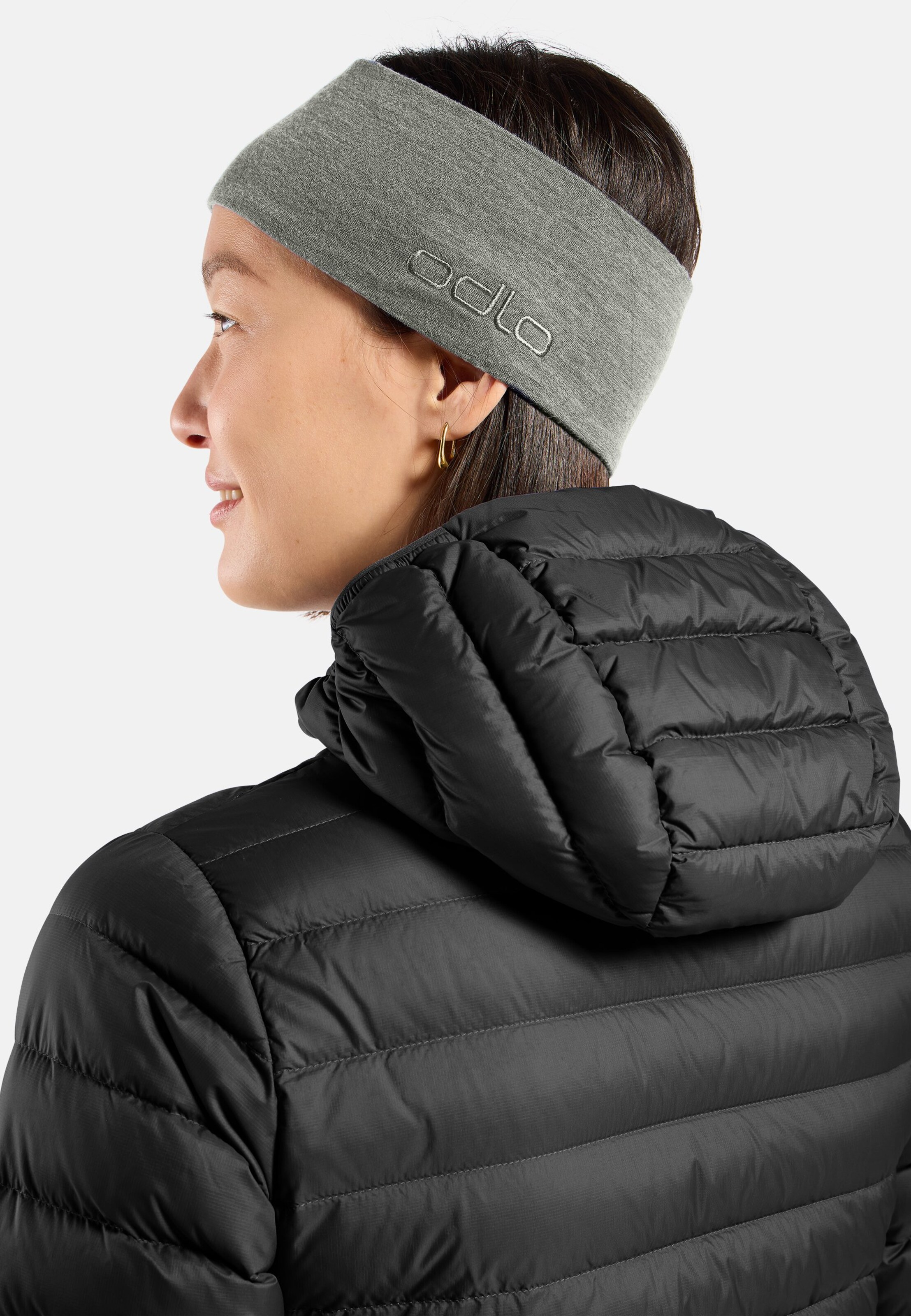 Revelstoke Performance Wool Stirnband in shadow melange