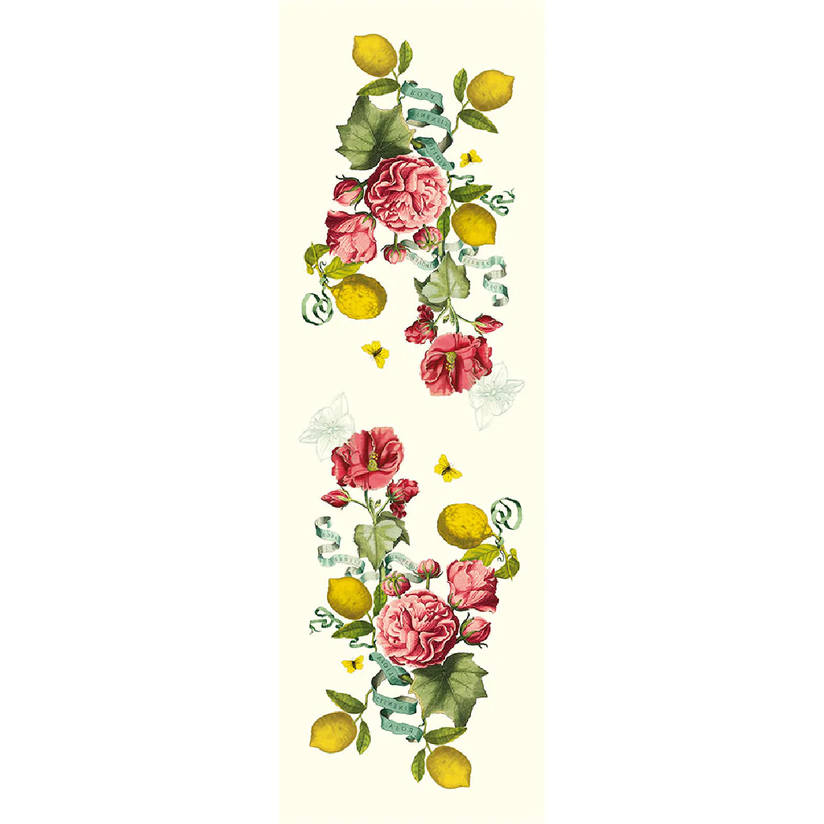 Chemin de table pur lin multicolore 50X155 Garnier Thiebaut