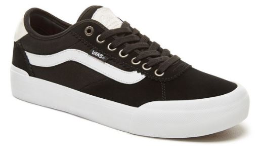 Vans Chima Pro 2 Suede Canvas Black White 7 US