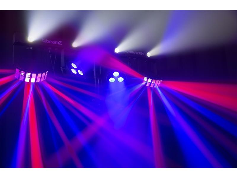 BeamZ Lichtset ShowBar Free Bar mit 2x PAR, 2x Derby und 4x Strobe