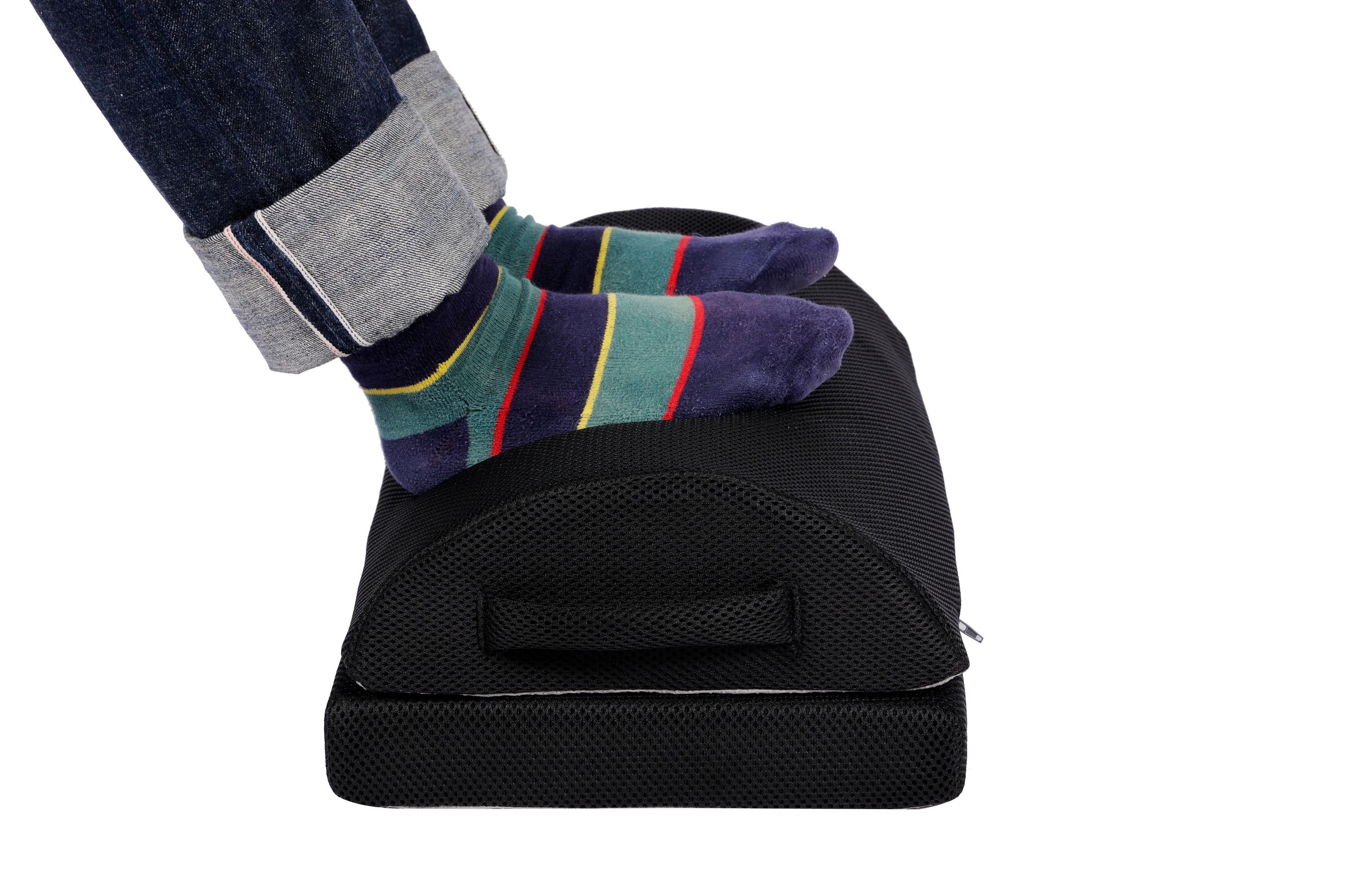 Ergonomische Fussstütze schwarz