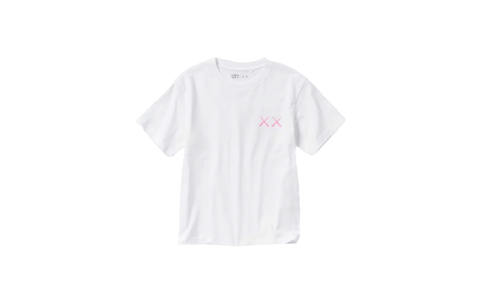 Uniqlo T-Shirt KAWS Pink Graphic Enfant