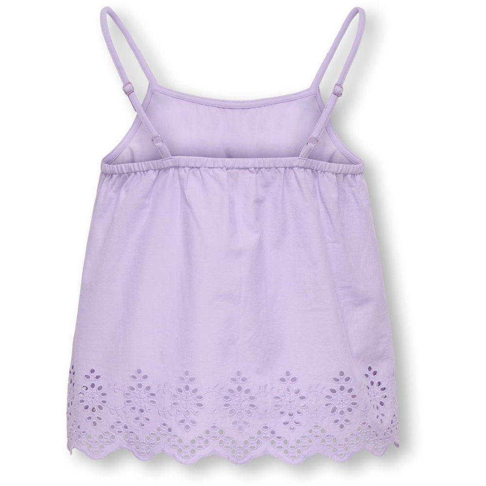 Køb kids ONLY Lilac Breeze Koglou Life Emb Singlet Wvn