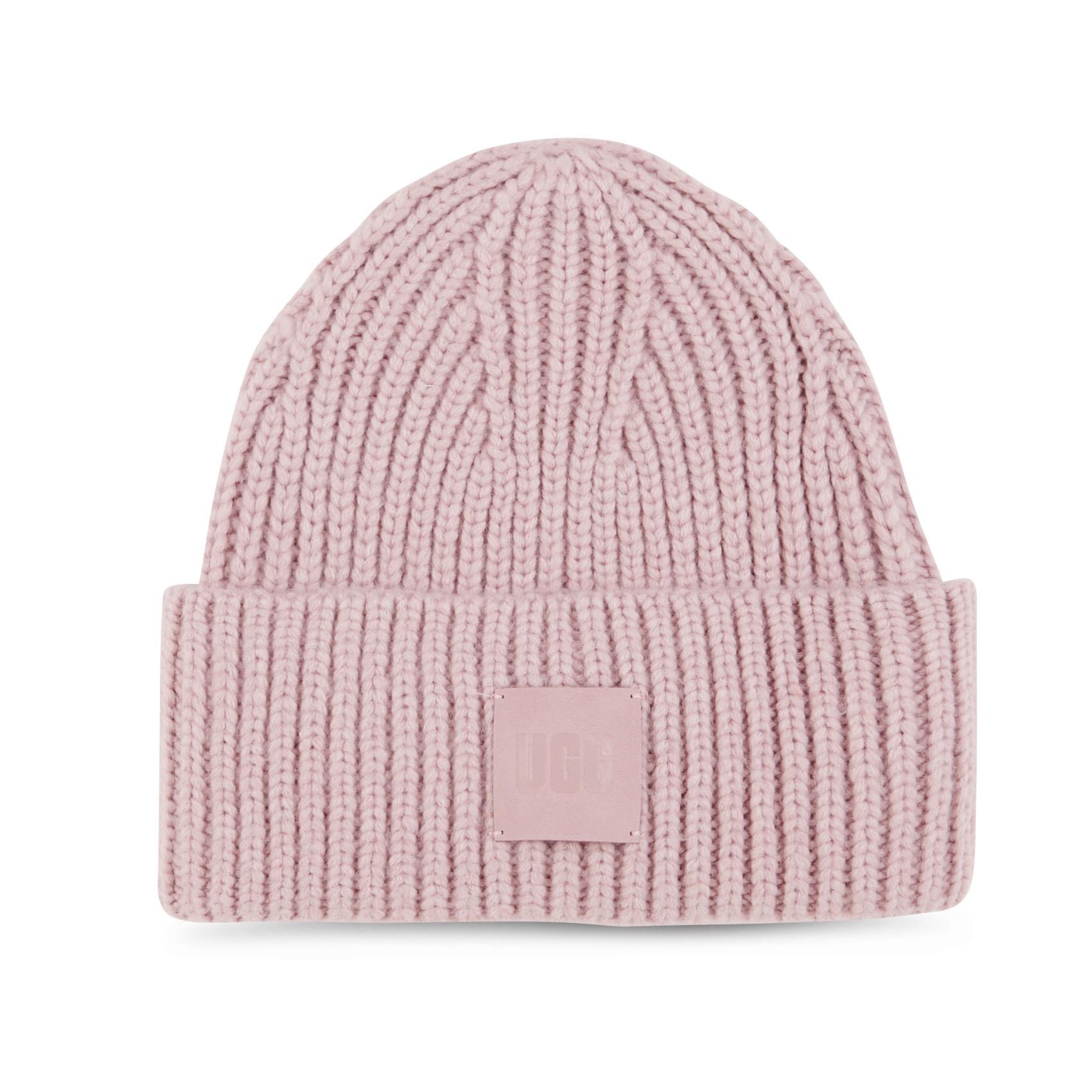 CHUNKY RIB - Bonnet côtelé logo brodé | Violet