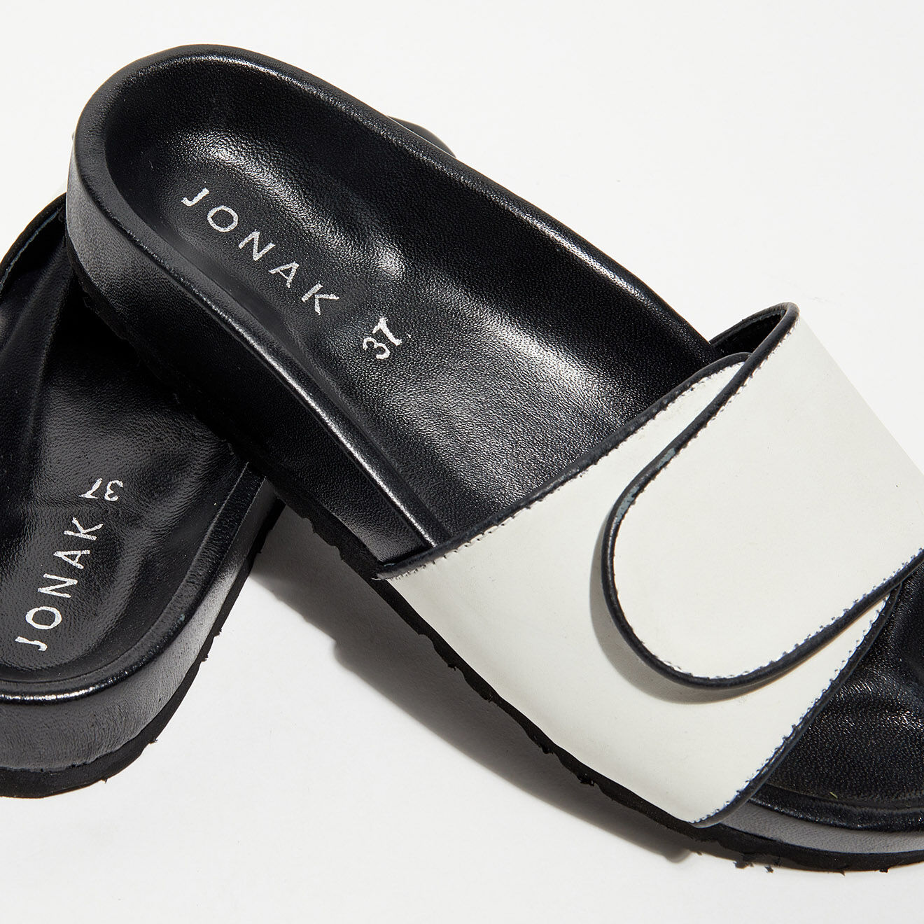 Jonak Mules en Cuir Weldone blanches