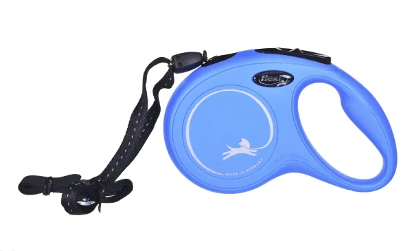 flexi New Classic snor S, 8M, 12KG, blå