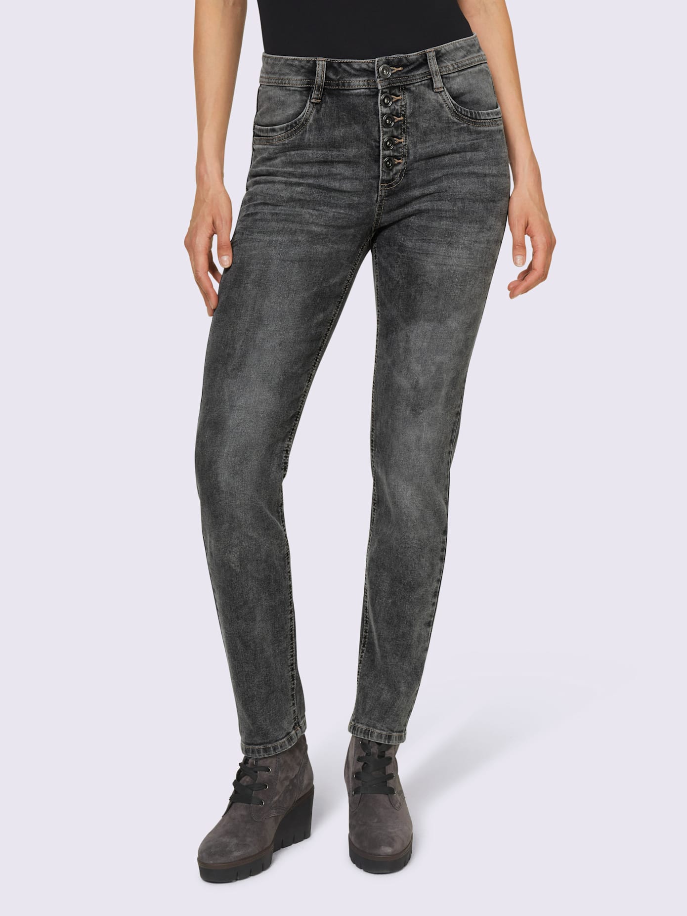 Jean push-up effet froissé tendance