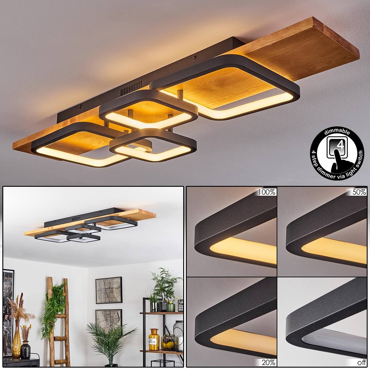 Pompu Deckenleuchte LED Naturfarben