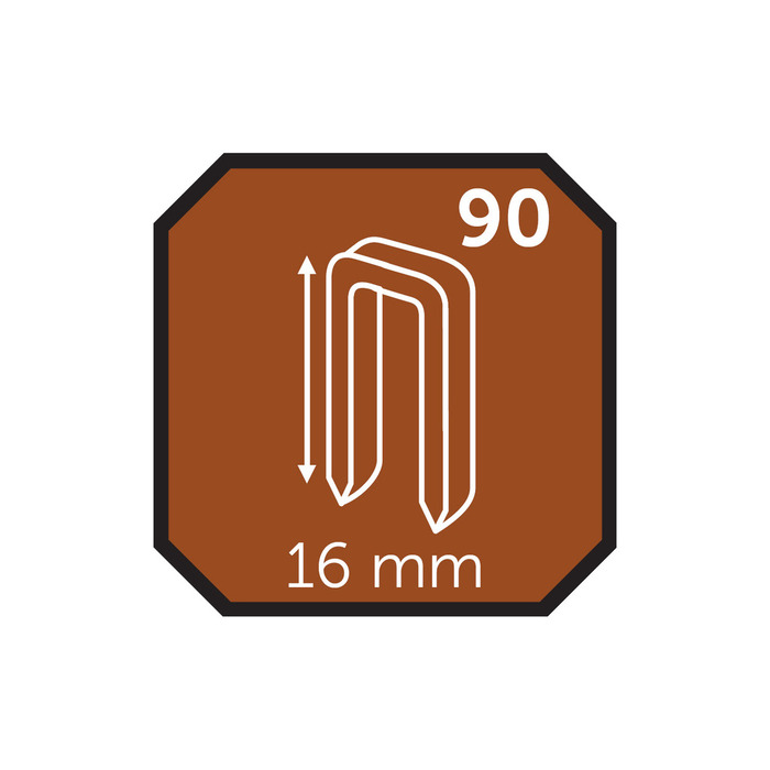 Hæfteklamme 16 mm nr. 90 5000 stk. - Probuilder