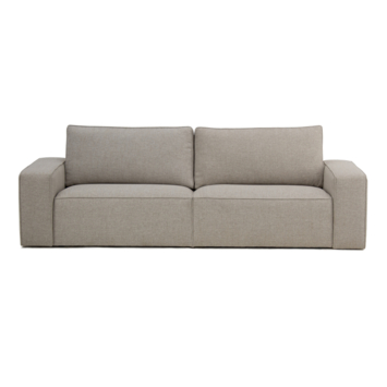 KARWEI 3-zits bank Mack grijs gerecycled stof