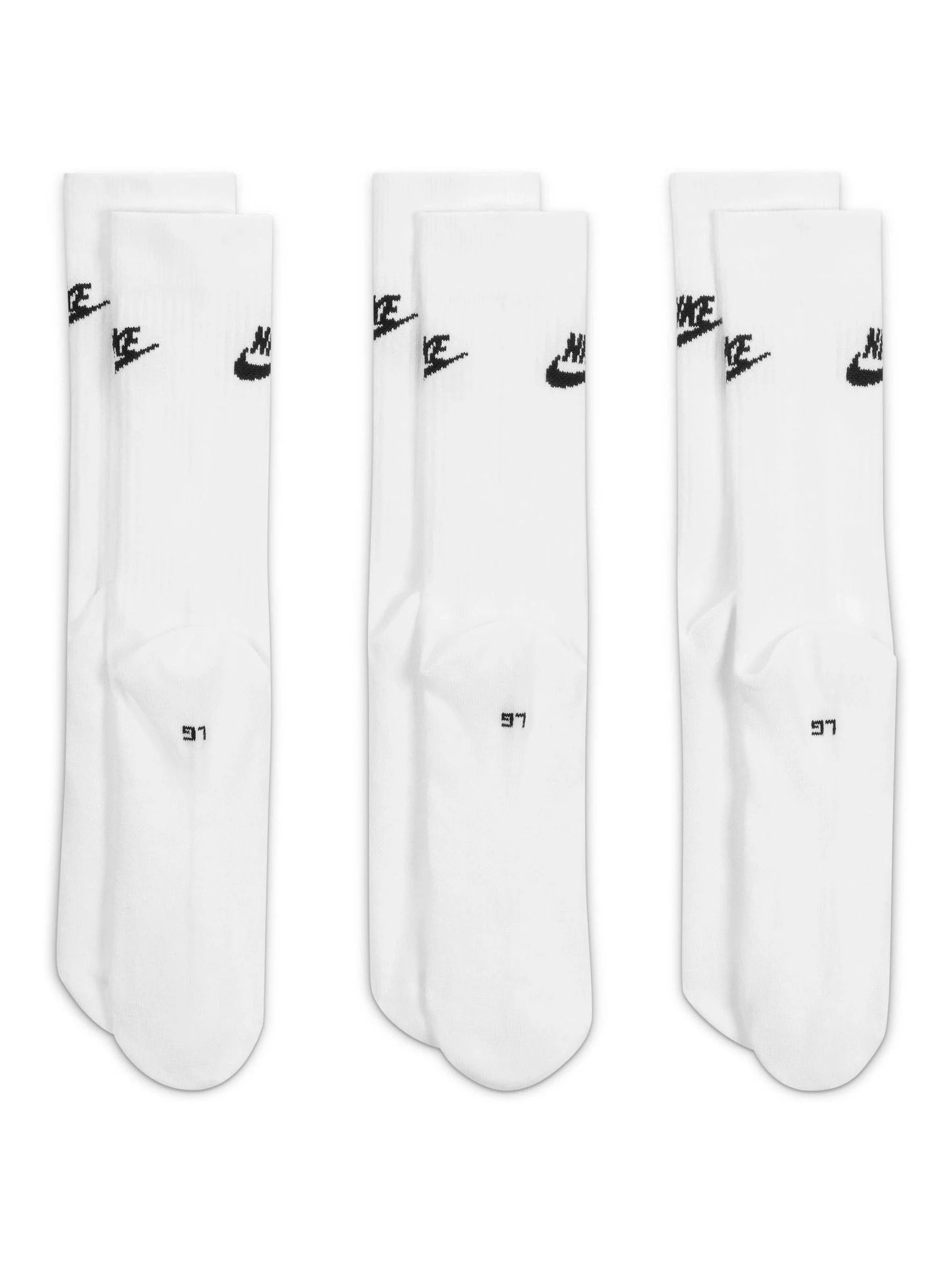 Wit - Nike - 3 Paar alledaagse must-have sokken