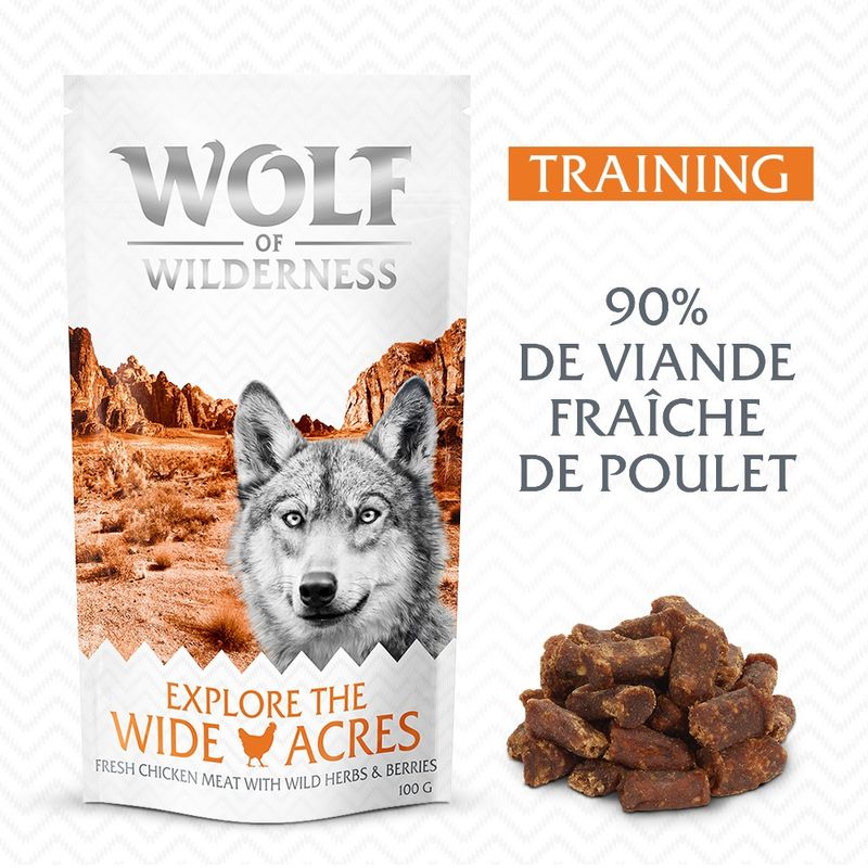 Wolf of Wilderness Training “Explore the Wide Acres” poulet ✓ pas cher