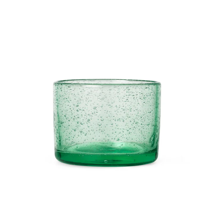 Ferm Living - Oli Wasserglas, H 6 cm, recycelt klar