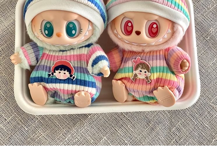 Miumi - Set van 2: Hoed + Jumpsuit Poppenkleding - 17cm Poppen