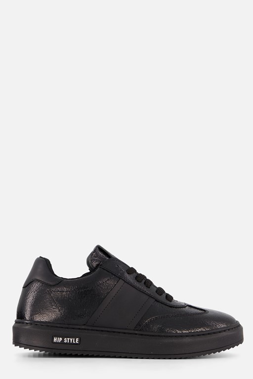 HIP Metallic Sneakers zwart Lakleer