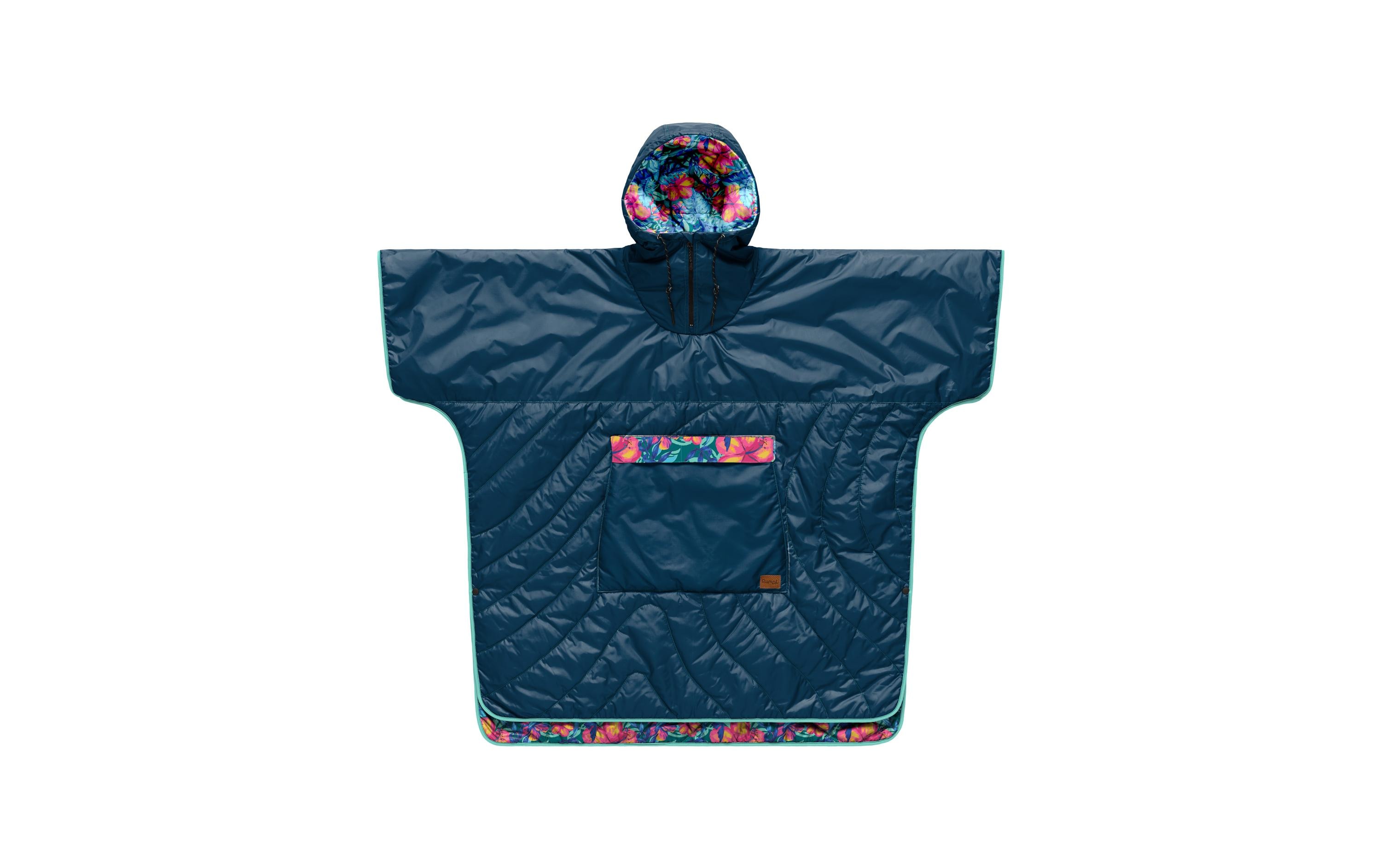 Poncho Original Puffy Blue Hawaii<br>Tragbare Reisedecke