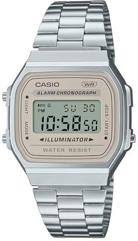 Casio - Retro Vintage A168WA-8A - Digitaal Horloge - Zilver - 34 mm