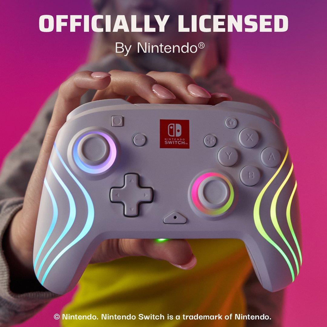 PDP Afterglow™ Wave Nintendo Wireless Controller: White with Motion