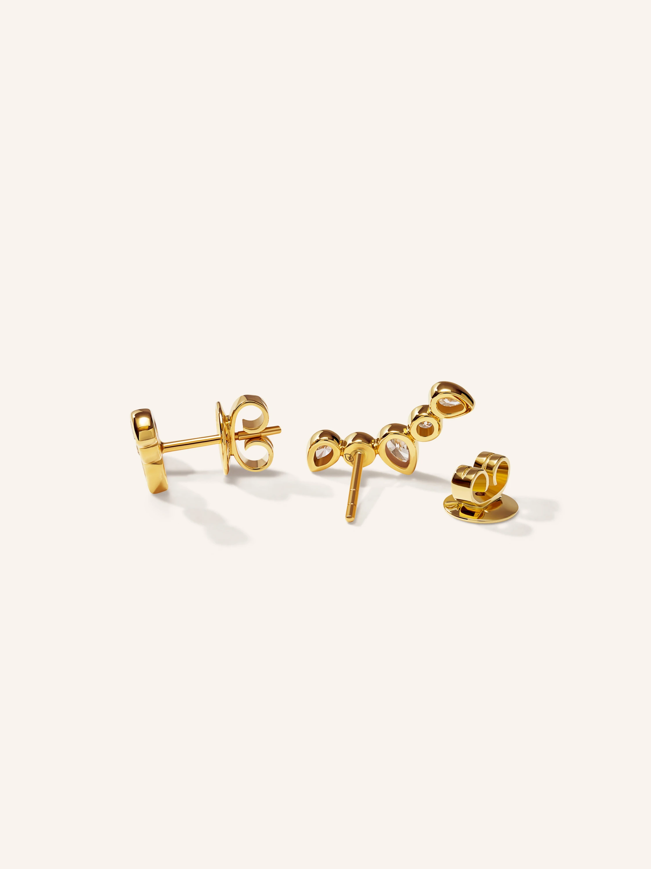 TAMARA COMOLLI Ohrringe OHRRINGE GYPSY CRAWLER CLASSIC 18K Roségold