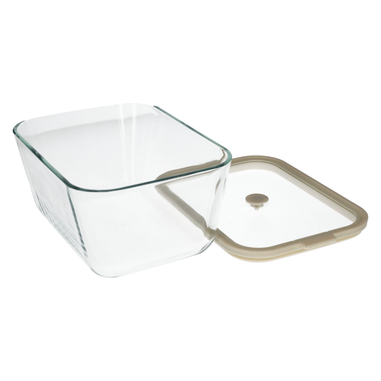 Vershoud/ovenschaal met deksel, hittebestendig glas, 2,5 liter