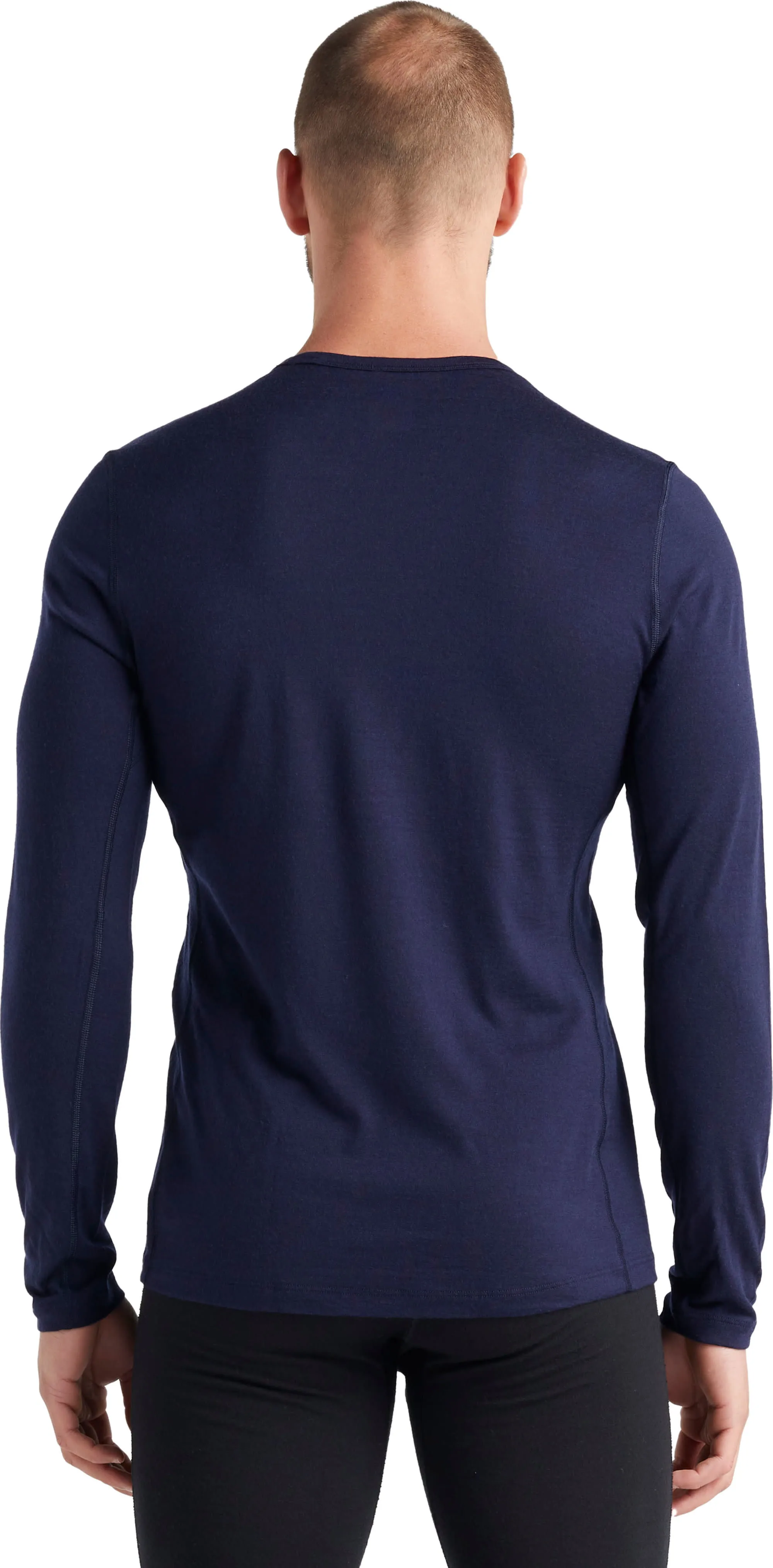 Icebreaker Men's 200 Oasis Long Sleeve Crewe Midnight Navy