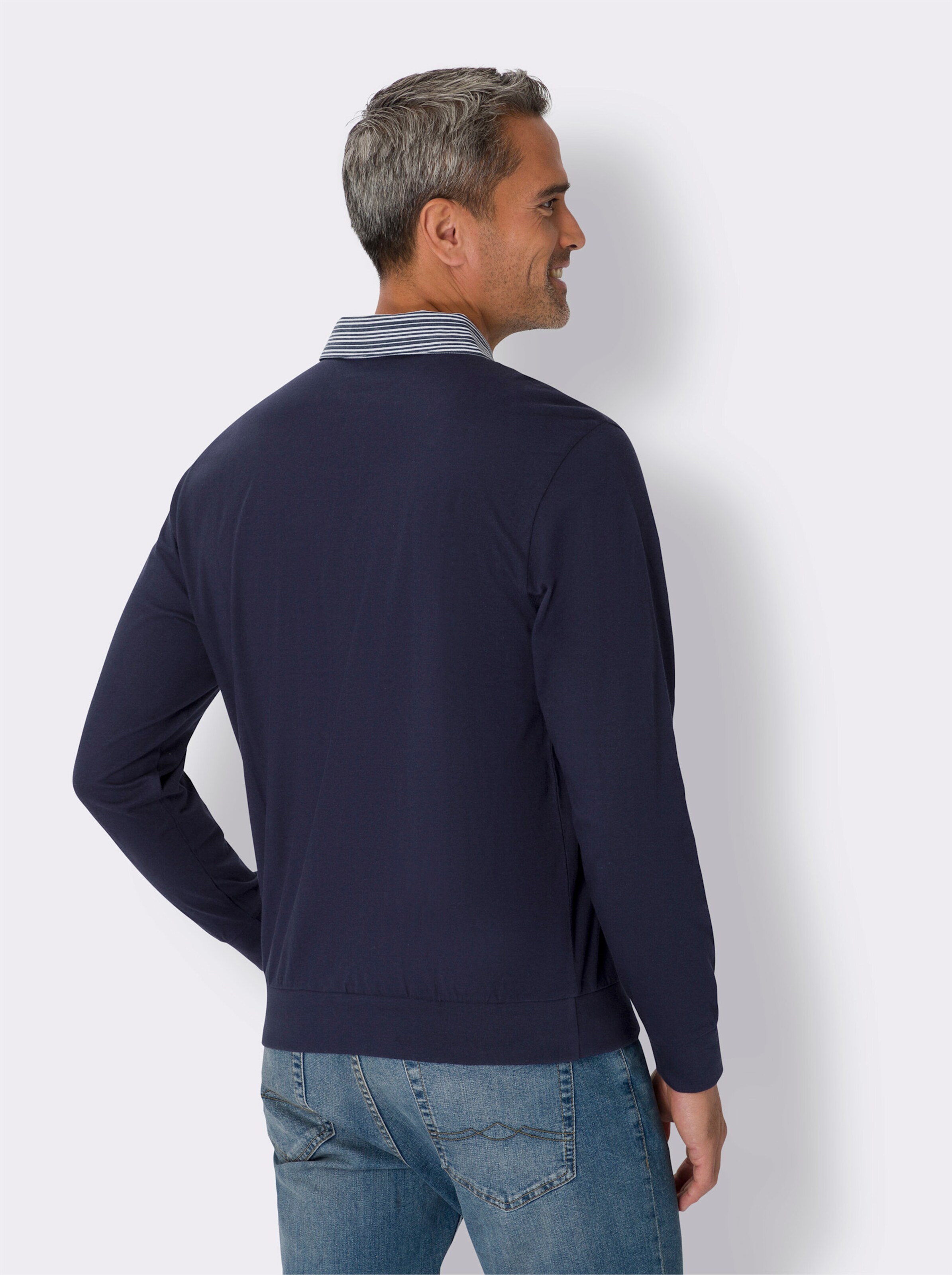 Langarm-Poloshirt