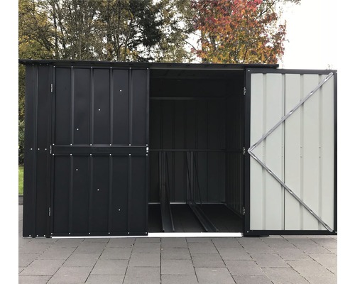 GLOBEL 6x6 fietsenstalling met fietsdrager 200x189 cm antraciet