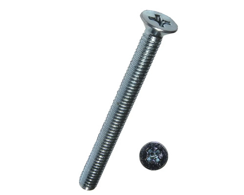 Verzonken schroef met kruiskop DIN 965 M6x45 mm, verzinkt, 50 stuks