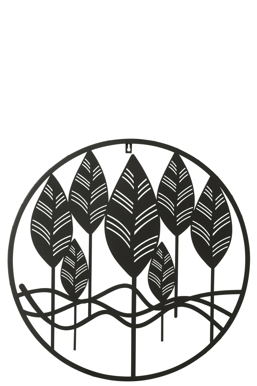 Decor mur feuilles metal