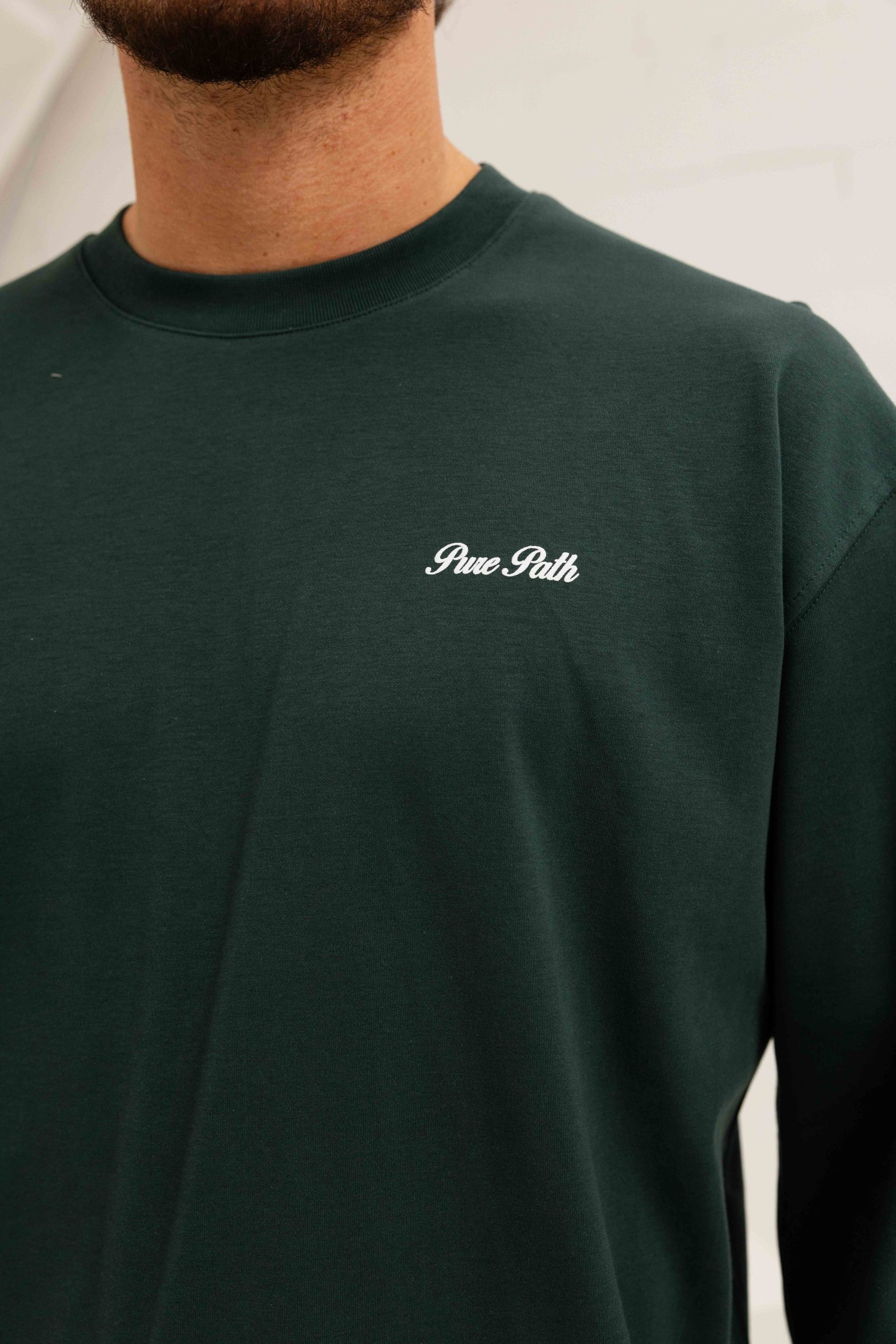 Pure Path Essence Of Life Longsleeve T-Shirt Heren Donkergroen