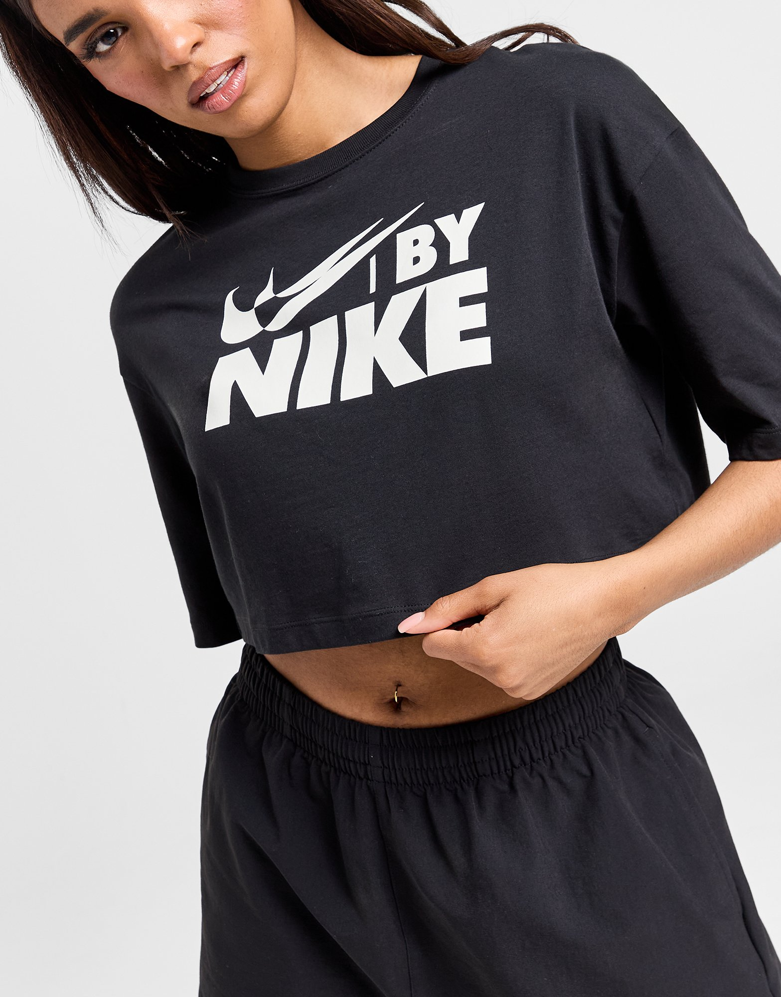 Nike T-Shirt Crop Swoosh Femme