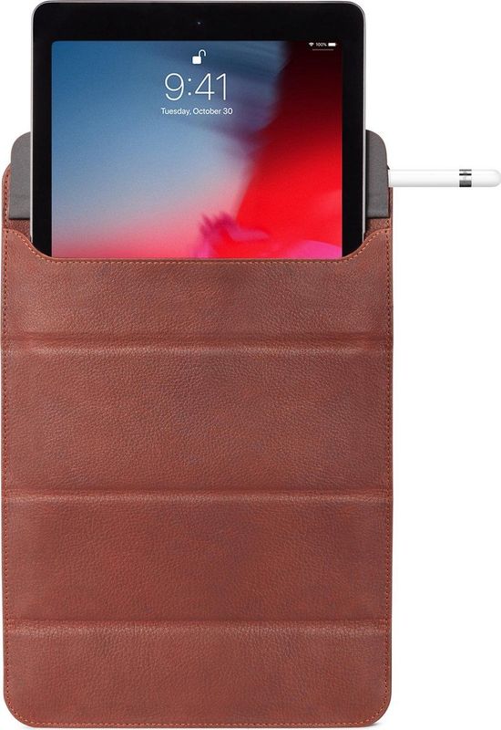 Decoded - Leather Foldable - iPad Sleeve - Bruin