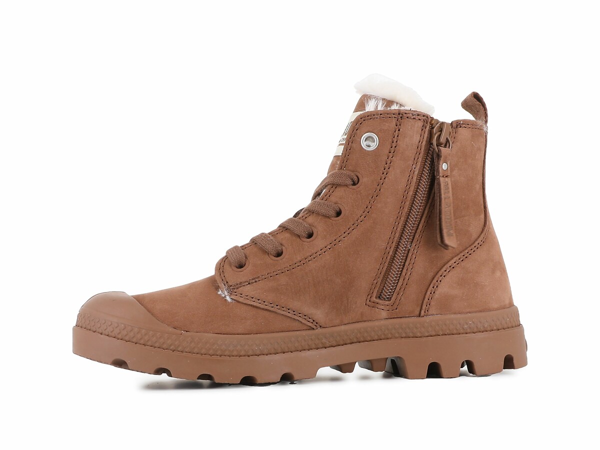 PALLADIUM<br>Tênis de couro forrado Pampa Hi Zip