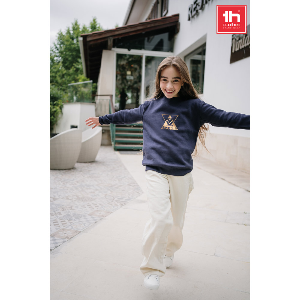 TH Clothes 30287 - Sweat-shirt pour enfants en coton et polyester recyclés
