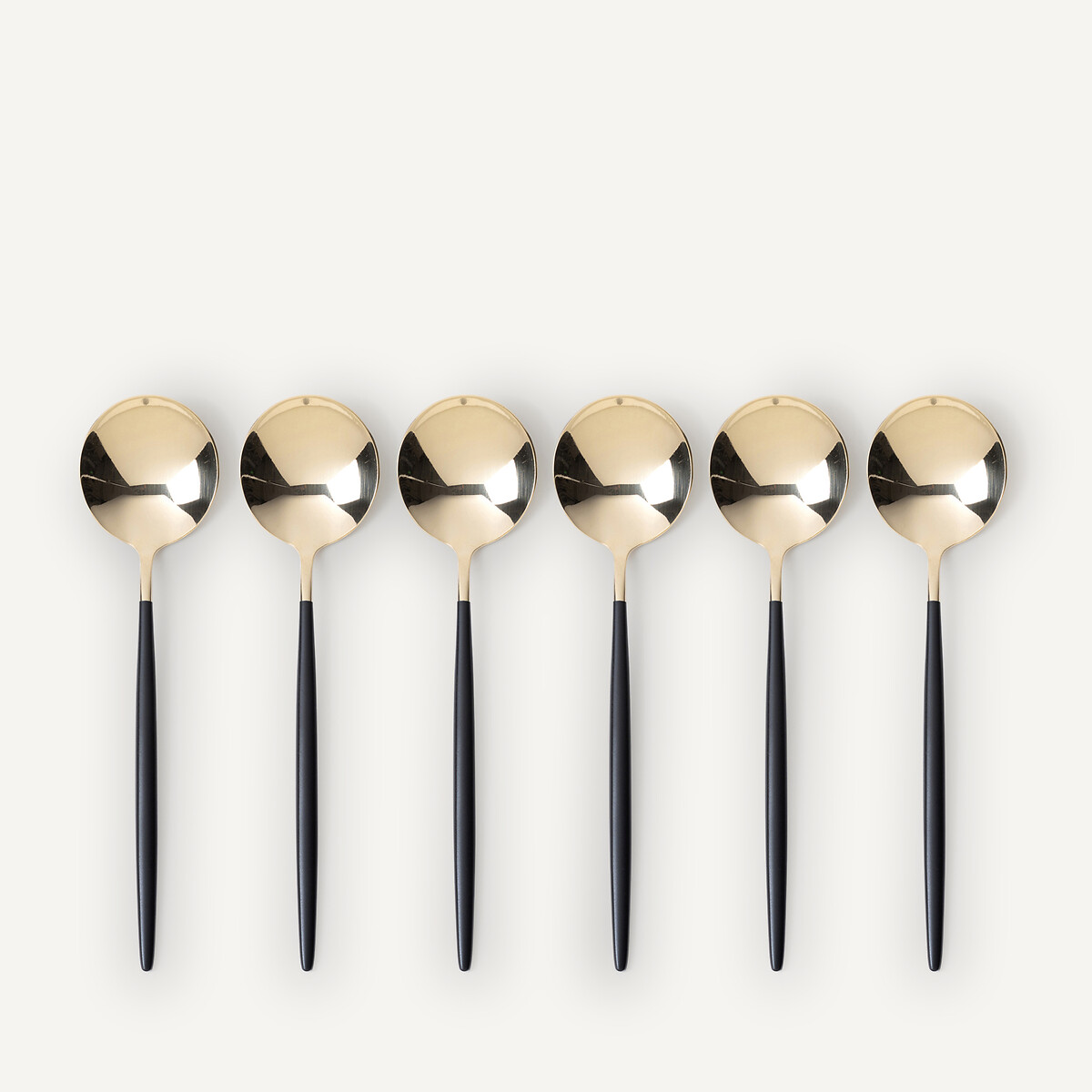 AM.PM<br>Talheres de aço inoxidável dourado de 16 peças, Barbule